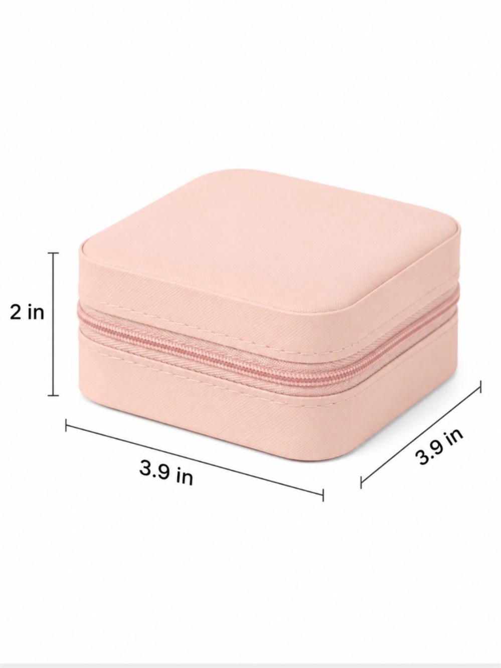 Portable Jewelry Organizer Case/Box in Blush Pink NIP - Picture 8 of 9